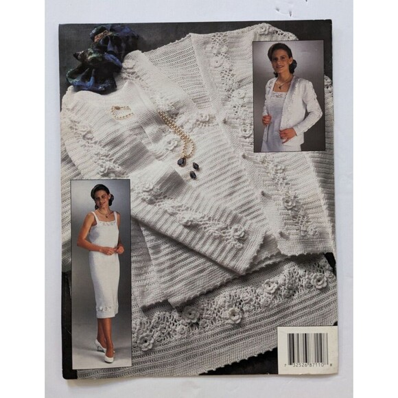 Annie’s Attic Irish Crochet Spring Suit Patterns Cardigan Skirt Camisole 87A10 - Picture 2 of 2